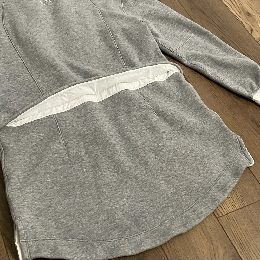 Lululemon Light As Warmth Jacket Heathered‎ Grey Yoga *Broken Zipper*